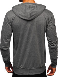 Sweat-shirt avec fermeture à capuche pour homme graphite Bolf B025