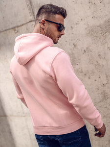 Sweat-shirt avec fermeture à capuche pour homme rose clair Bolf 2008A