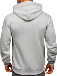 Sweat-shirt gris kangourou à capuche pour homme Bolf B1004 