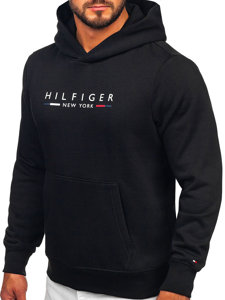 Sweat-shirt kangourou à capuche imprimé pour homme noir Tommy Hilfiger MW0MW29301