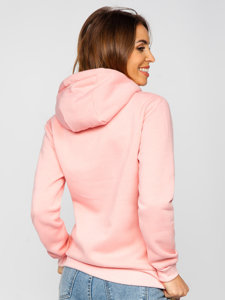 Sweat-shirt kangourou pour femme rose clair Bolf W02B-56