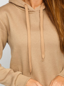 Sweat-shirt long à pour femme beige Bolf YS10005-A