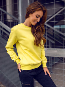 Sweat-shirt pour femme jaune Bolf W01