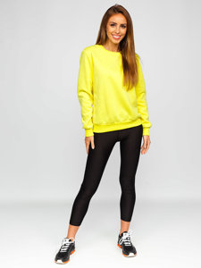 Sweat-shirt pour femme jaune Bolf W01