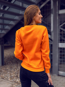 Sweat-shirt pour femme orange Bolf W01