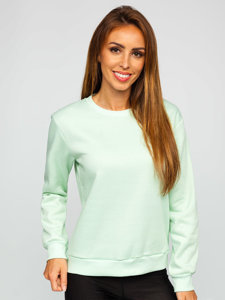 Sweat-shirt pour femme vert menthe Bolf W01