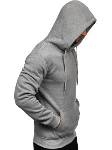 Sweat-shirt pour homme à capuche gris kangourou Bolf 2009