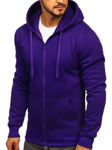 Sweat-shirt pour homme à capuche violet Bolf 2008  