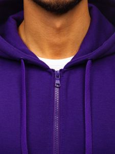 Sweat-shirt pour homme à capuche violet Bolf 2008  