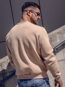 Sweat-shirt pour homme beige Bolf 2001A