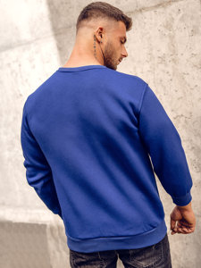 Sweat-shirt pour homme bleu moyen Bolf 2001A