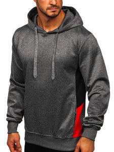 Sweat-shirt pour homme graphite à capuche Bolf JK99118   