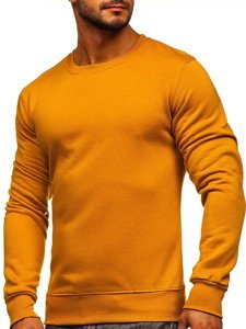 Sweat-shirt pour homme sans capuche camel Bolf 2001  