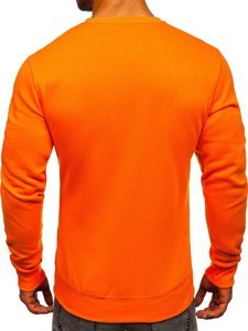 Sweat-shirt pour homme sans capuche orange Bolf 2001  