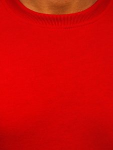 Sweat-shirt pour homme sans capuche rouge foncé Bolf 2001 