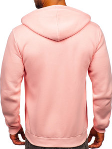 Sweat-shirt rose clair zippé à capuche pour homme Bolf 2008 