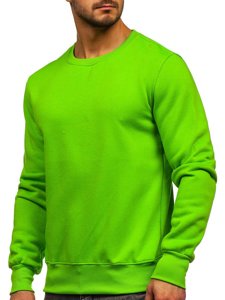 Sweat-shirt vert sans capuche pour homme clair Bolf 2001-31 