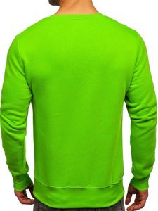 Sweat-shirt vert sans capuche pour homme clair Bolf 2001-31 