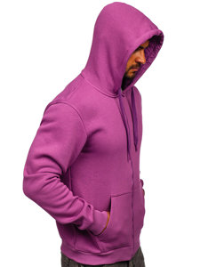 Sweat-shirt violet zippé à capuche pour homme Bolf 2008 