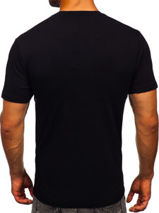 Tee-shirt avec applications pour homme noir Bolf 2352