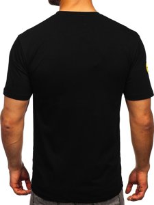 Tee-shirt avec imprimé noir pour homme Bolf 192367  