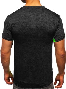 Tee-shirt d'entraînement noir pour homme Bolf HM072