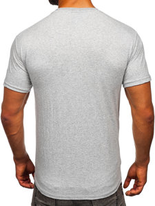 Tee-shirt en coton pour homme gris Bolf 14701