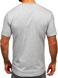 Tee-shirt en coton pour homme gris Bolf 14748