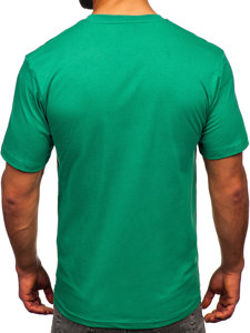 Tee-shirt en coton pour homme vert Bolf 14748