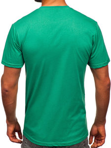 Tee-shirt en coton pour homme vert Bolf 14752