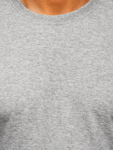 Tee-shirt gris foncé sans imprimé pour homme Bolf 192397 