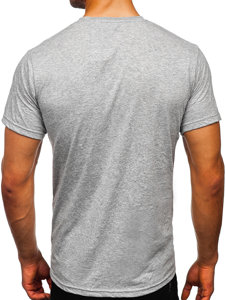 Tee-shirt gris foncé sans imprimé pour homme Bolf 192397 