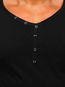 Tee-shirt manche longue pour homme noir Bolf 5059A