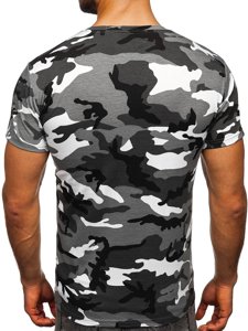 Tee-shirt pour homme gris camo Bolf S807   