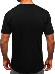 Tee-shirt sans imprimé pour homme noir Bolf 14291