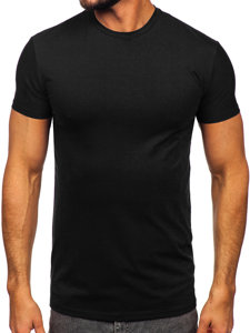 Tee-shirt sans imprimé pour homme noir Bolf MT3001