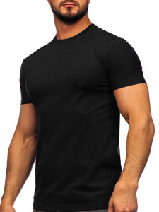 Tee-shirt sans imprimé pour homme noir Bolf MT3001