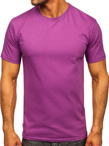 Tee-shirt violet sans imprimé pour homme Bolf 192397 