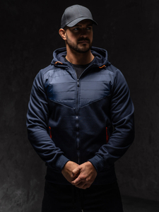 Homme Blouson de transition matelassé Bleu foncé Bolf KS2232A1