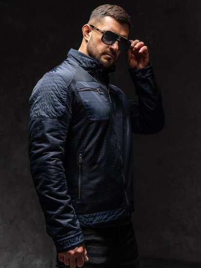 Homme Blouson de transition Bleu foncé Bolf 1702A1