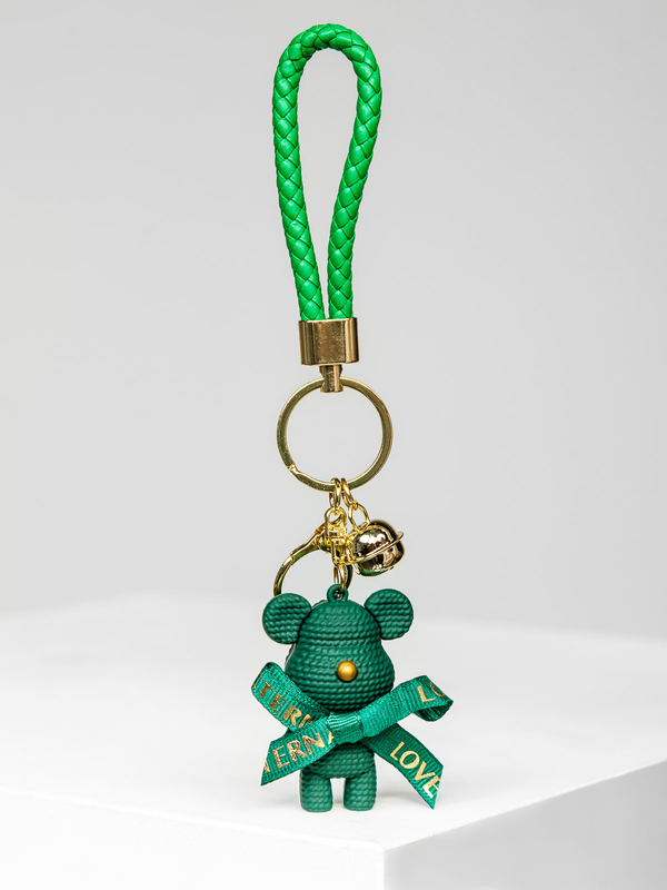 Porte-clés Teddy Bear Vert Bolf TT403-1