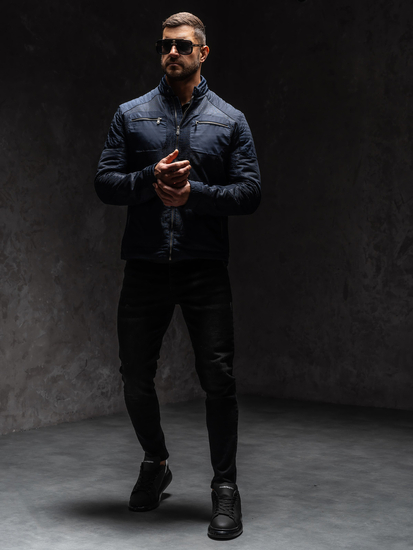 Homme Blouson de transition Bleu foncé Bolf 1702A1