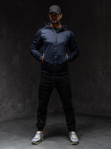 Homme Blouson de transition matelassé Bleu foncé Bolf KS2232A1