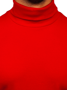 Homme Pull à col roulé basic Rouge Bolf 145347-1