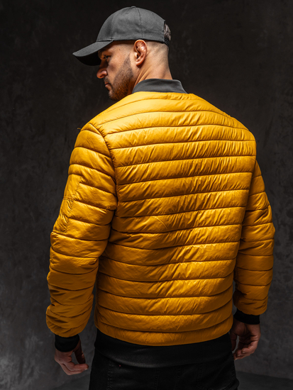 Homme Blouson de transition bomber matelassé Camel Bolf MY-02A1