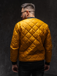 Homme Blouson de transition bomber matelassé Camel Bolf MY-01A1