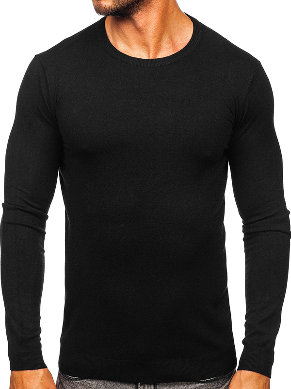 Le pull pour homme noir Bolf MMB602